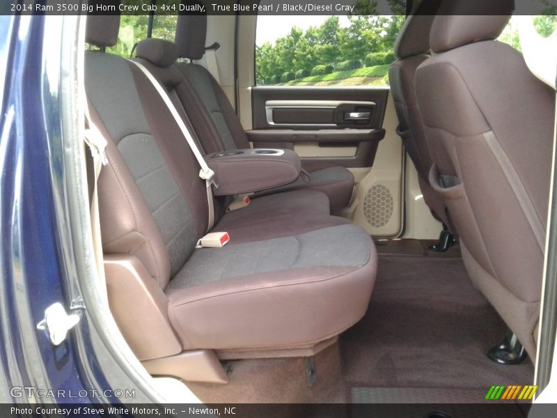 True Blue Pearl / Black/Diesel Gray 2014 Ram 3500 Big Horn Crew Cab 4x4 Dually