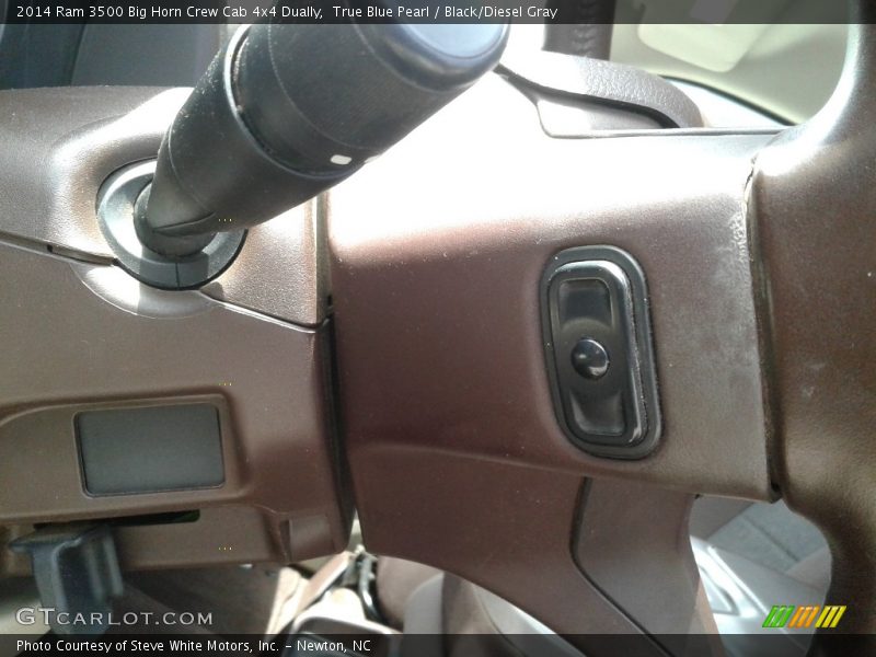 True Blue Pearl / Black/Diesel Gray 2014 Ram 3500 Big Horn Crew Cab 4x4 Dually
