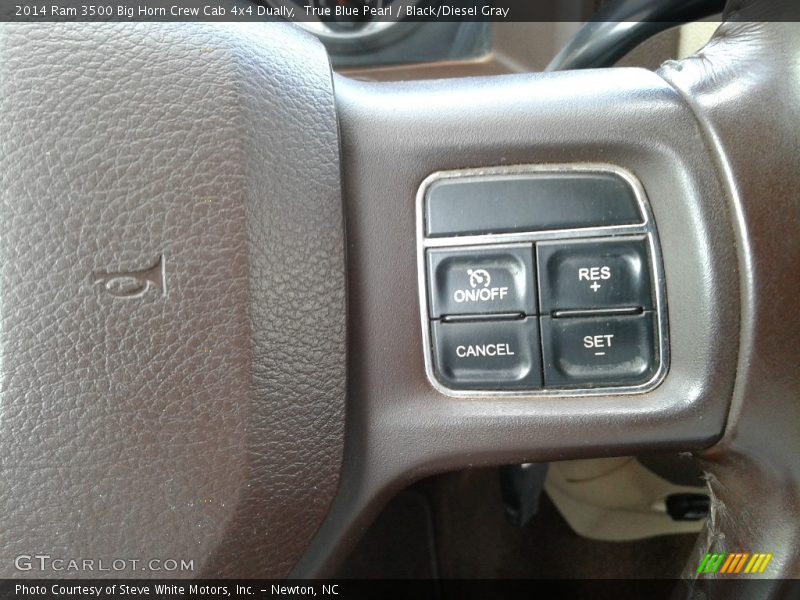 True Blue Pearl / Black/Diesel Gray 2014 Ram 3500 Big Horn Crew Cab 4x4 Dually