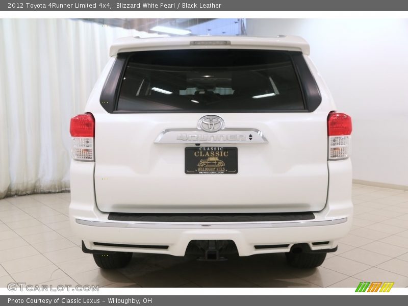Blizzard White Pearl / Black Leather 2012 Toyota 4Runner Limited 4x4