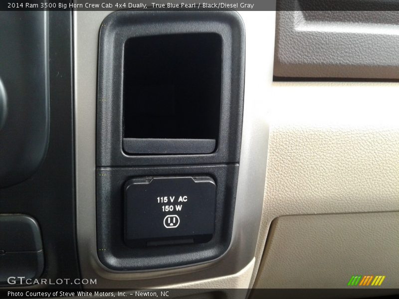 True Blue Pearl / Black/Diesel Gray 2014 Ram 3500 Big Horn Crew Cab 4x4 Dually