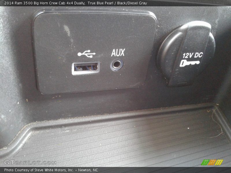 True Blue Pearl / Black/Diesel Gray 2014 Ram 3500 Big Horn Crew Cab 4x4 Dually
