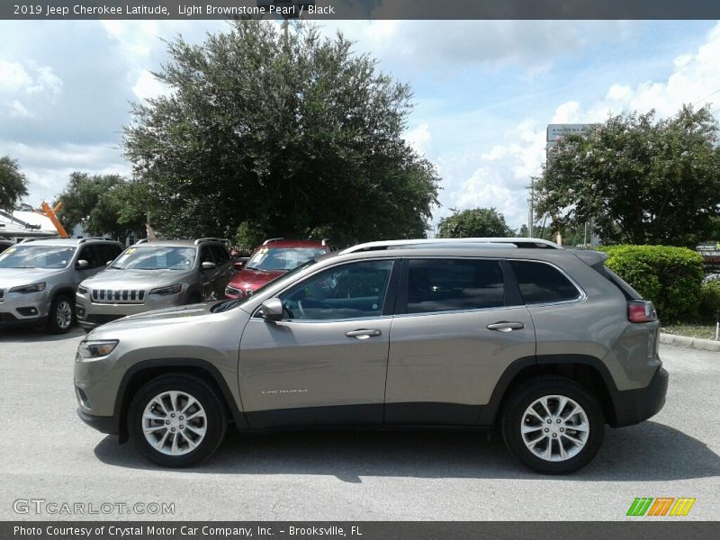 Light Brownstone Pearl / Black 2019 Jeep Cherokee Latitude
