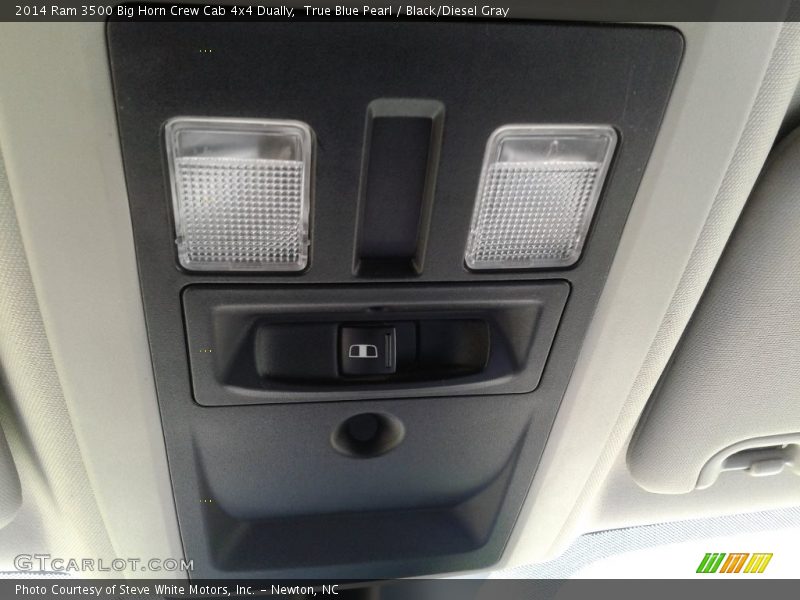 True Blue Pearl / Black/Diesel Gray 2014 Ram 3500 Big Horn Crew Cab 4x4 Dually