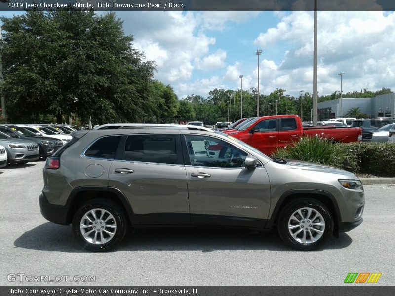 Light Brownstone Pearl / Black 2019 Jeep Cherokee Latitude