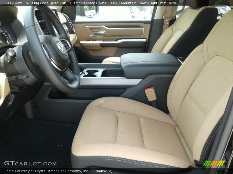 Front Seat of 2019 1500 Big Horn Quad Cab