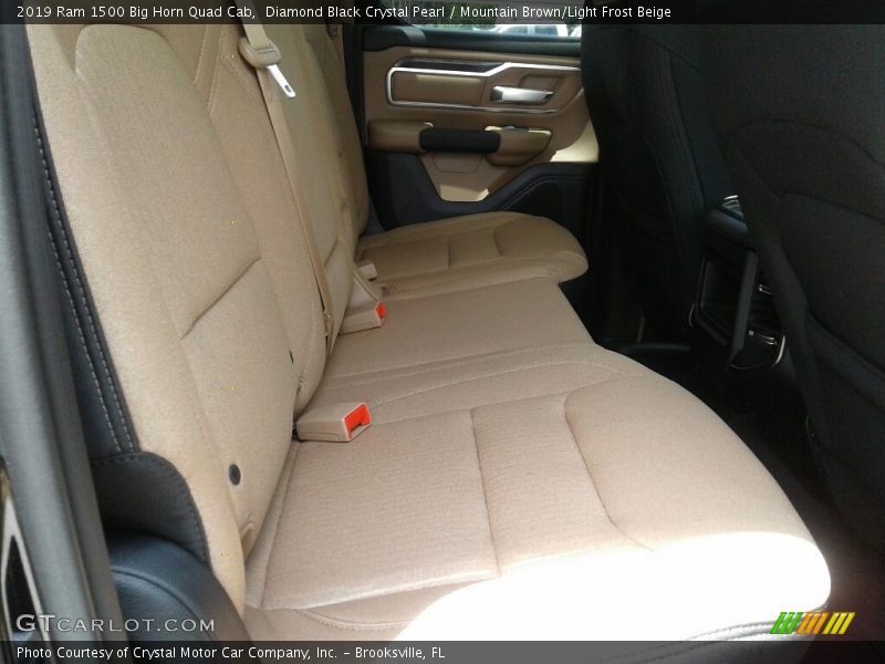 Diamond Black Crystal Pearl / Mountain Brown/Light Frost Beige 2019 Ram 1500 Big Horn Quad Cab