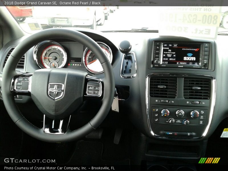 Octane Red Pearl / Black 2018 Dodge Grand Caravan SE