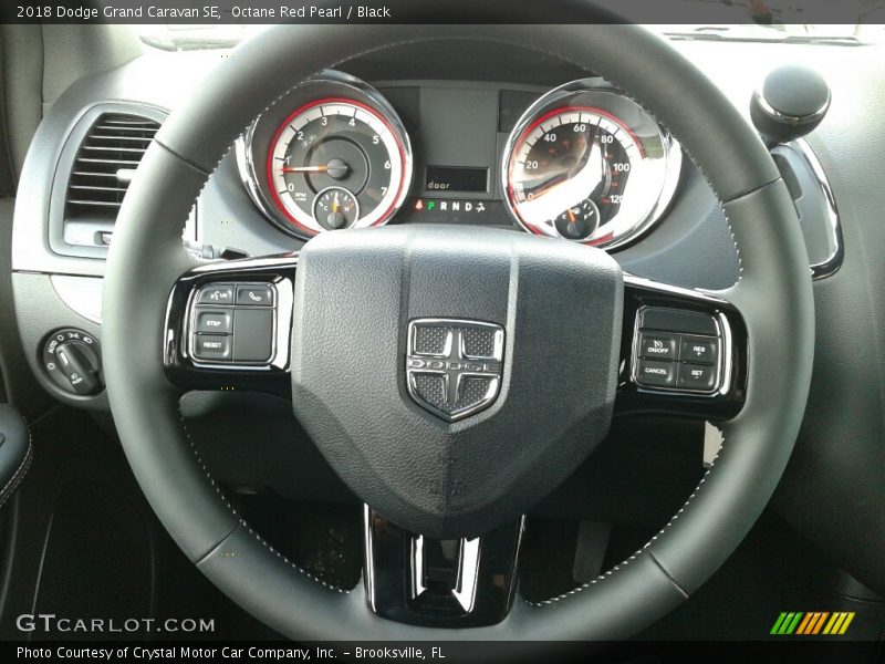 Octane Red Pearl / Black 2018 Dodge Grand Caravan SE