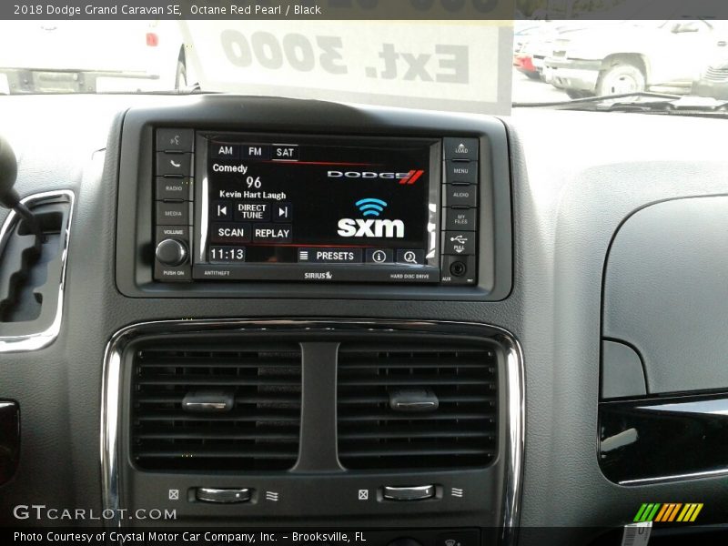 Octane Red Pearl / Black 2018 Dodge Grand Caravan SE