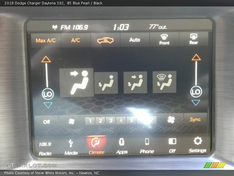 B5 Blue Pearl / Black 2018 Dodge Charger Daytona 392