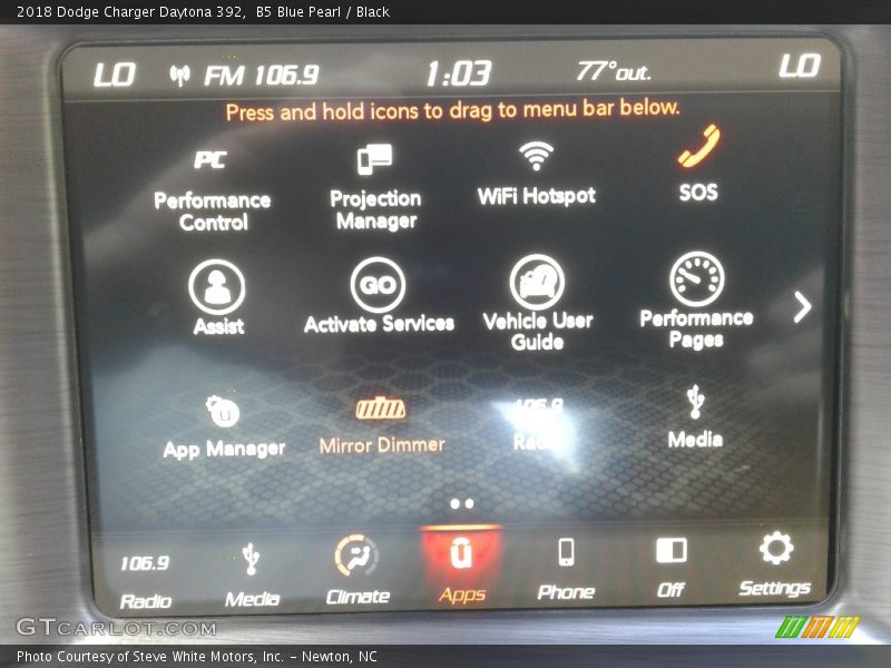 B5 Blue Pearl / Black 2018 Dodge Charger Daytona 392