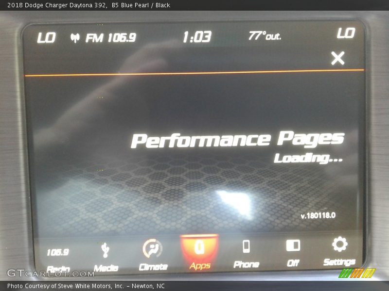 B5 Blue Pearl / Black 2018 Dodge Charger Daytona 392