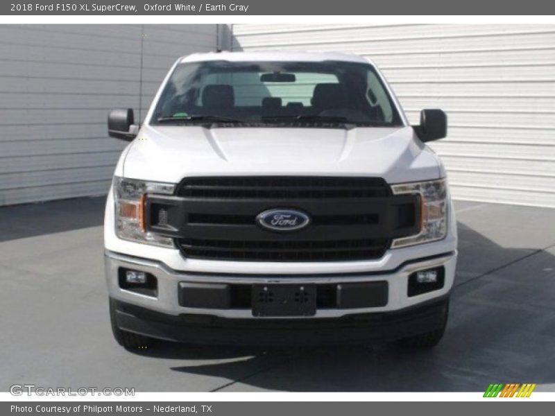 Oxford White / Earth Gray 2018 Ford F150 XL SuperCrew