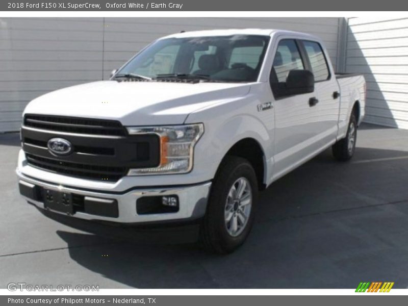 Oxford White / Earth Gray 2018 Ford F150 XL SuperCrew