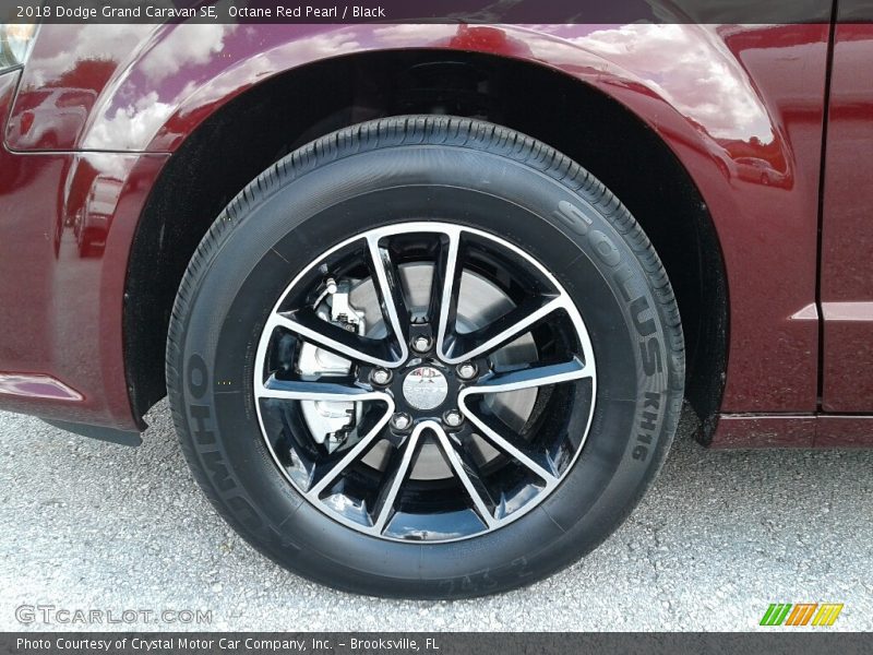 Octane Red Pearl / Black 2018 Dodge Grand Caravan SE