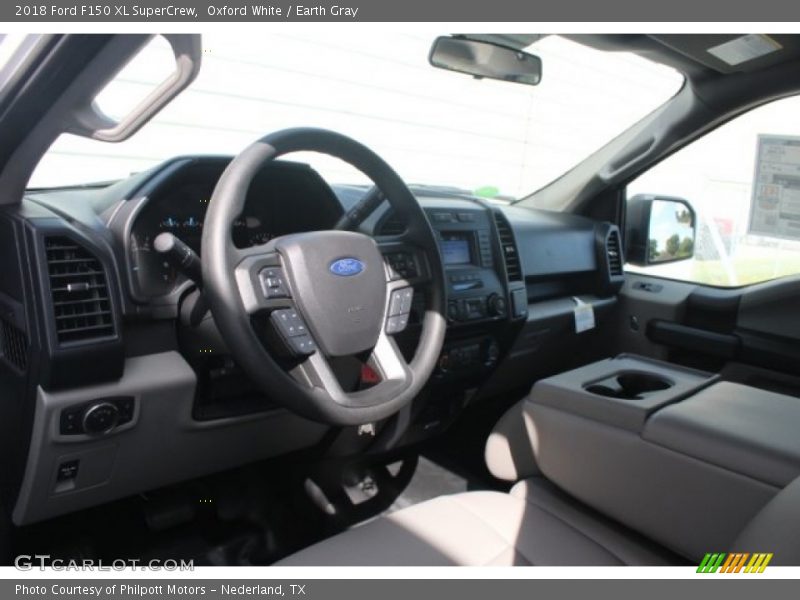 Oxford White / Earth Gray 2018 Ford F150 XL SuperCrew