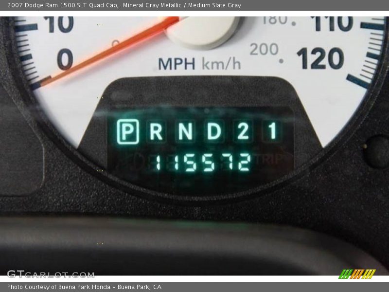 Mineral Gray Metallic / Medium Slate Gray 2007 Dodge Ram 1500 SLT Quad Cab