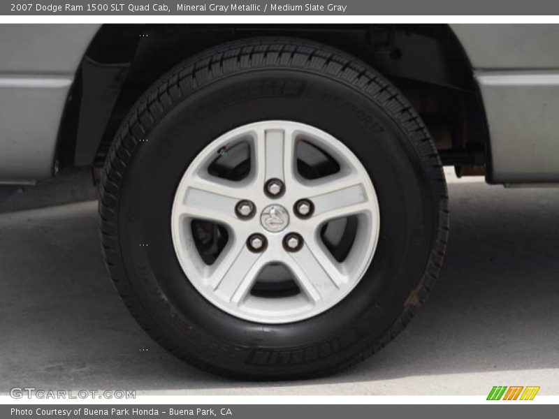 Mineral Gray Metallic / Medium Slate Gray 2007 Dodge Ram 1500 SLT Quad Cab