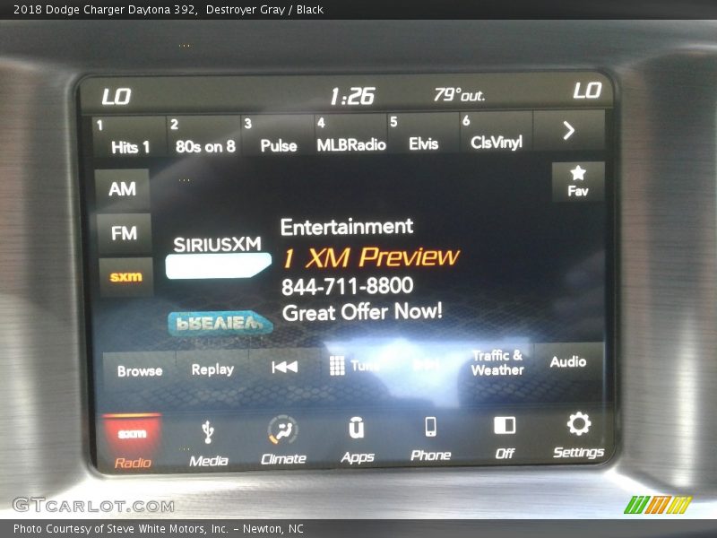 Destroyer Gray / Black 2018 Dodge Charger Daytona 392