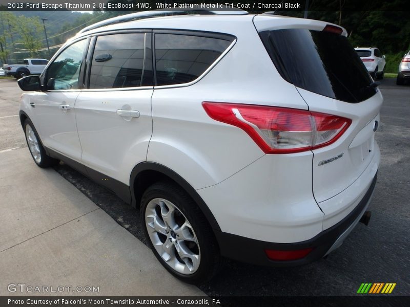 White Platinum Metallic Tri-Coat / Charcoal Black 2013 Ford Escape Titanium 2.0L EcoBoost 4WD