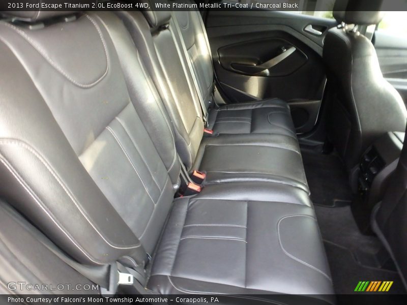 White Platinum Metallic Tri-Coat / Charcoal Black 2013 Ford Escape Titanium 2.0L EcoBoost 4WD
