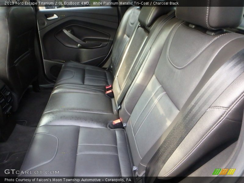 White Platinum Metallic Tri-Coat / Charcoal Black 2013 Ford Escape Titanium 2.0L EcoBoost 4WD
