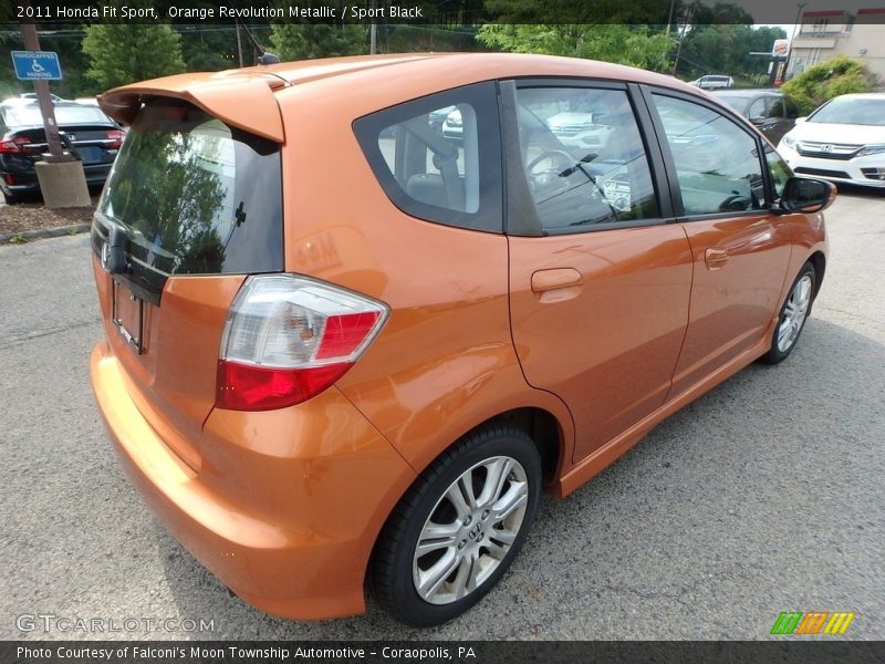 Orange Revolution Metallic / Sport Black 2011 Honda Fit Sport
