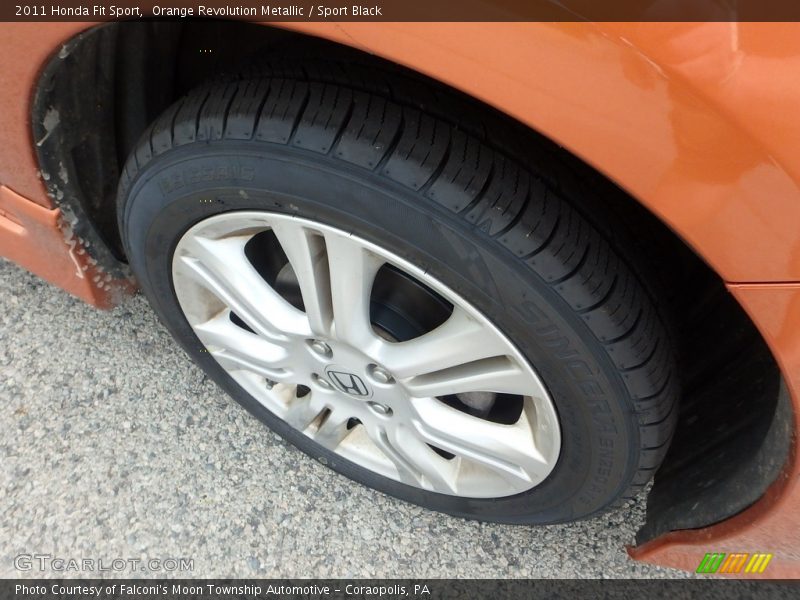 Orange Revolution Metallic / Sport Black 2011 Honda Fit Sport