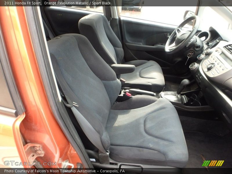 Orange Revolution Metallic / Sport Black 2011 Honda Fit Sport