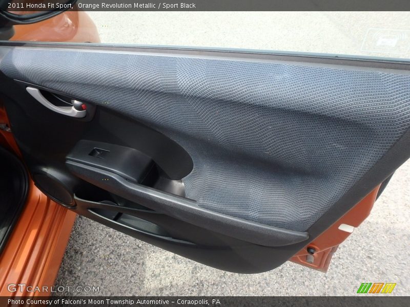 Orange Revolution Metallic / Sport Black 2011 Honda Fit Sport
