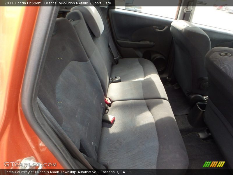 Orange Revolution Metallic / Sport Black 2011 Honda Fit Sport