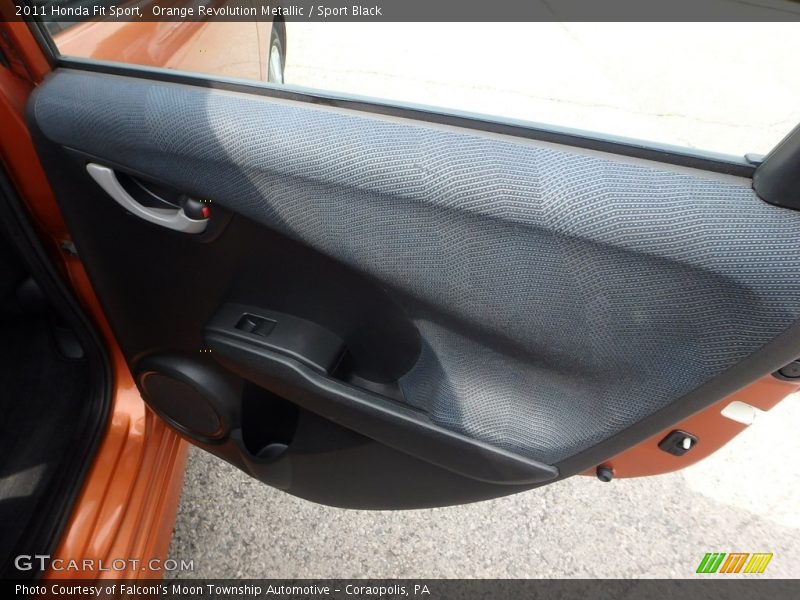 Orange Revolution Metallic / Sport Black 2011 Honda Fit Sport