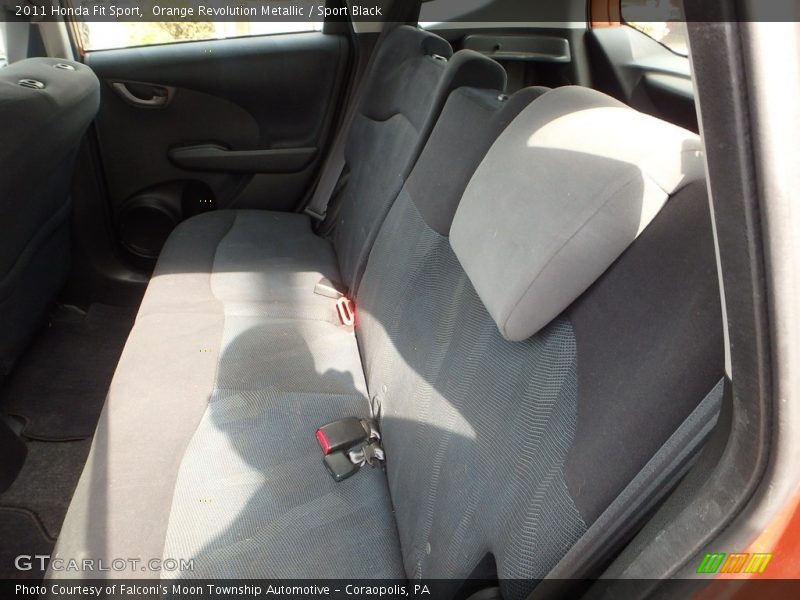 Orange Revolution Metallic / Sport Black 2011 Honda Fit Sport
