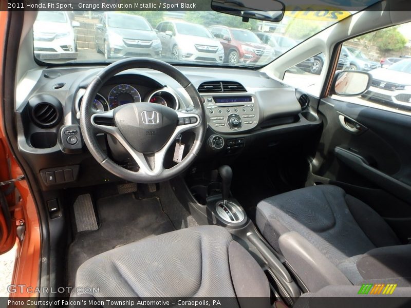 Orange Revolution Metallic / Sport Black 2011 Honda Fit Sport