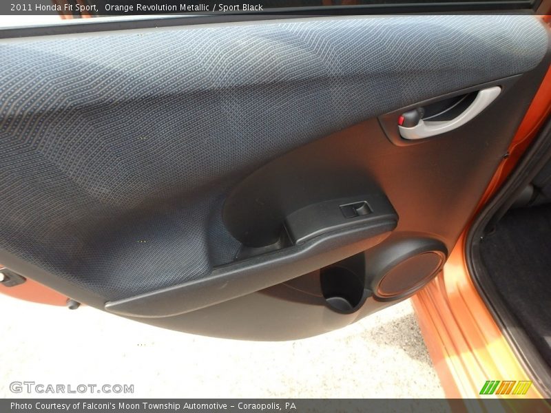 Orange Revolution Metallic / Sport Black 2011 Honda Fit Sport