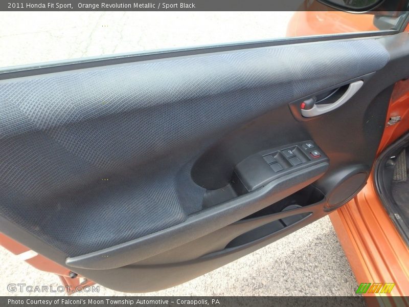 Orange Revolution Metallic / Sport Black 2011 Honda Fit Sport