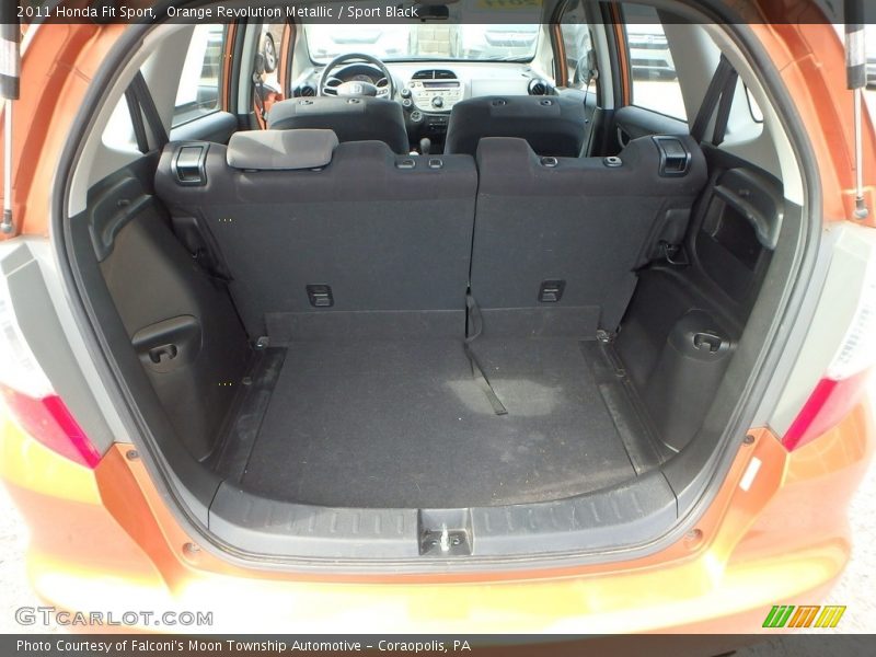 Orange Revolution Metallic / Sport Black 2011 Honda Fit Sport