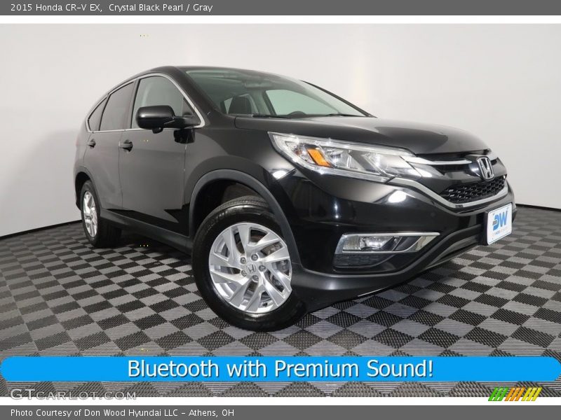 Crystal Black Pearl / Gray 2015 Honda CR-V EX