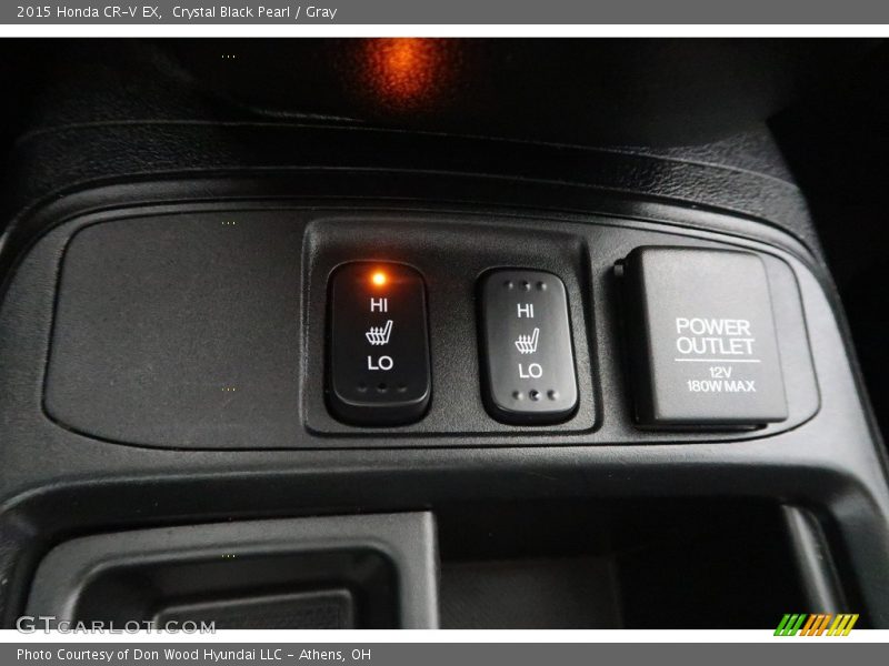 Crystal Black Pearl / Gray 2015 Honda CR-V EX