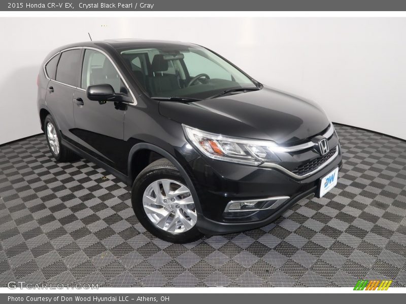 Crystal Black Pearl / Gray 2015 Honda CR-V EX