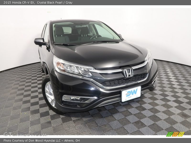 Crystal Black Pearl / Gray 2015 Honda CR-V EX
