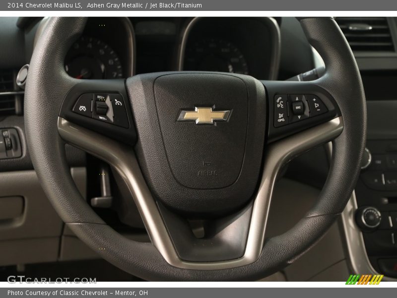 Ashen Gray Metallic / Jet Black/Titanium 2014 Chevrolet Malibu LS