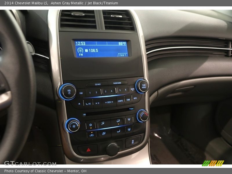 Ashen Gray Metallic / Jet Black/Titanium 2014 Chevrolet Malibu LS