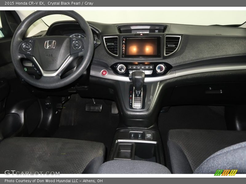 Crystal Black Pearl / Gray 2015 Honda CR-V EX