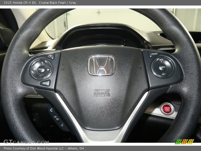 Crystal Black Pearl / Gray 2015 Honda CR-V EX