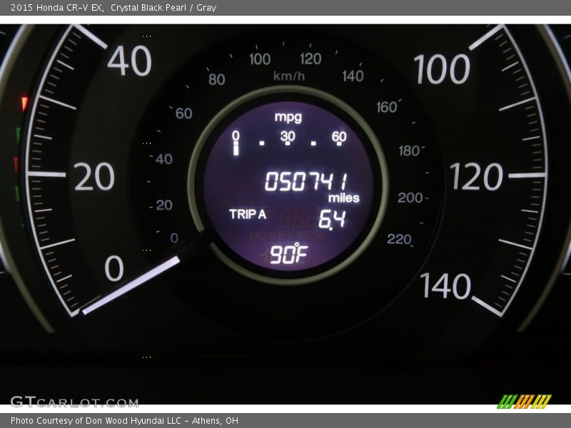 Crystal Black Pearl / Gray 2015 Honda CR-V EX