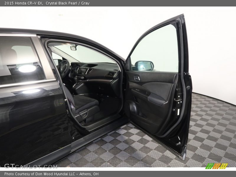 Crystal Black Pearl / Gray 2015 Honda CR-V EX