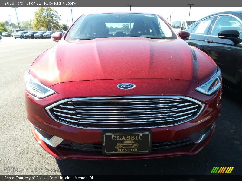 Ruby Red / Ebony 2018 Ford Fusion SE