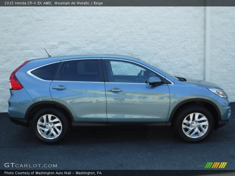 Mountain Air Metallic / Beige 2015 Honda CR-V EX AWD